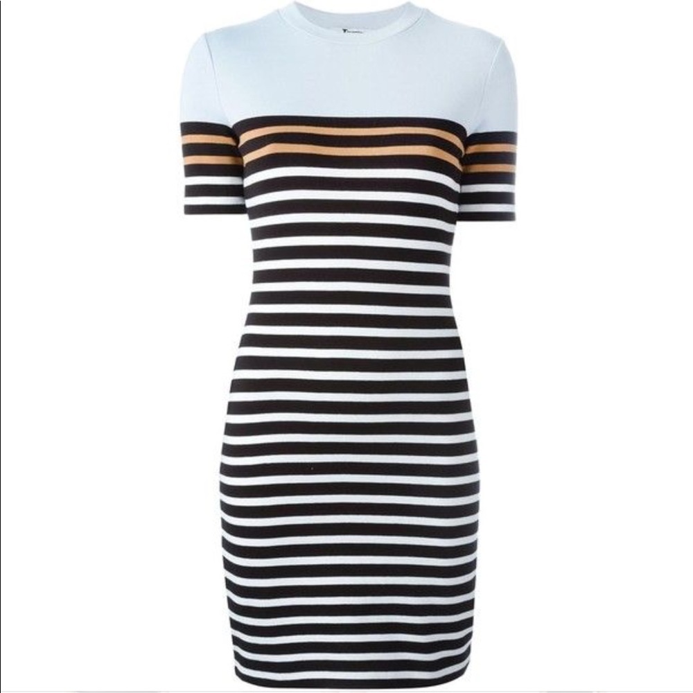 NWOT T Alexander Wang Striped T-Shirt Dress